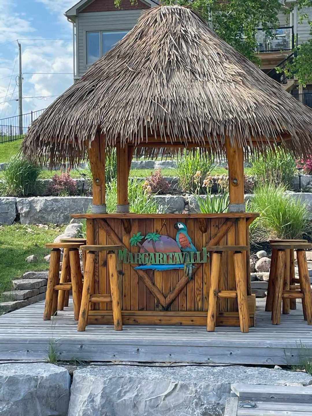 Tiki Hut Staining in Ennismore, ON